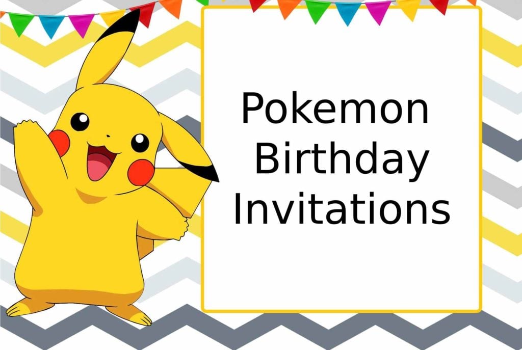 Pokemon Birthday Invitations Free Printable of 2022 | The Birthday Best